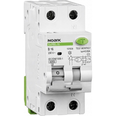 Noark 2P B 16A 30mA A 107638