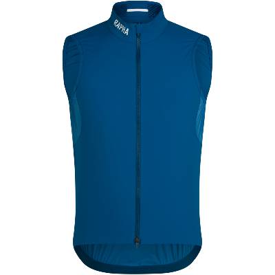 Pánska zateplená cyklistická vesta Rapha Men's Pro Team Insulated Gilet - Jewelled Blue/White XL