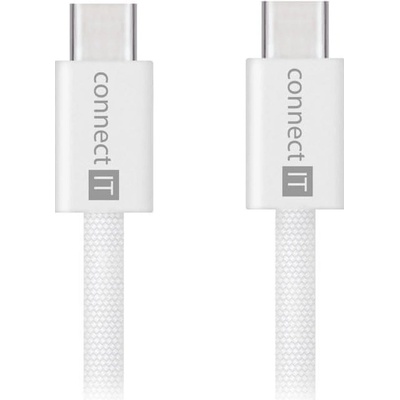 Connect IT CCA-7010-WH Wirez USB-C -> USB-C, 60 W, 1m, bílý
