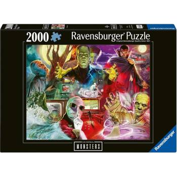 Ravensburger Пъзел Ravensburger от 2000 части - Класически чудовища (7012001341)