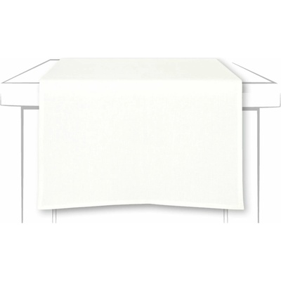 IHR Ľanový behúň 150x45 cm biela