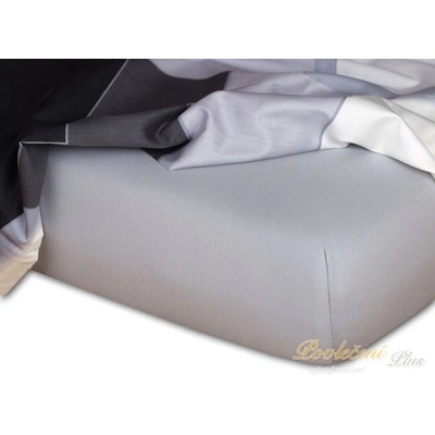Dadka jersey prostěradlo šedé 70x160
