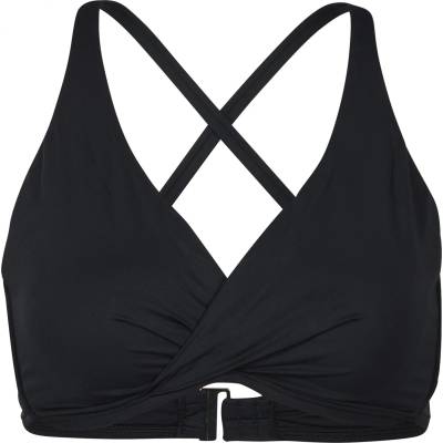 Seafolly Дамско бикини горнище Seafolly Women's Collective Wrap Front F Cup Bra Bikini top - Black - размер 32 (EU) (150-2121-0110)