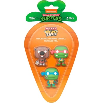 Funko 3 Pack Carrot Pocket Pop! Teenage Mutant Ninja Turtles Pdq