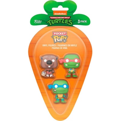 Funko 3 Pack Carrot Pocket Pop! Teenage Mutant Ninja Turtles Pdq