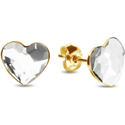Spark čiré se Swarovski Elements Heart KG2808C Krystal
