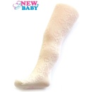 New Baby Žakarové punčocháče béžové