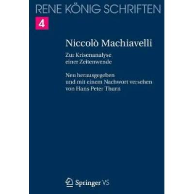 Niccolo Machiavelli | René König, Hans Peter Thurn