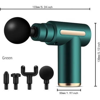 Image 1 of Base Pulse Massager Gun - Импулсен масажор - 20210835802 (369805_Червен)