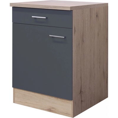 Flex-Well Kuchynská skrinka Morena spodná, zásuvka + dvierka, 60 x 85 x 57,1 cm