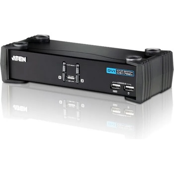 ATEN KVMP превключвател ATEN - CS1762A-AT, 2-портов, USB, DVI, Audio (ATEN-CS1762A-AT-G)