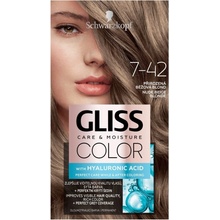 Gliss Color barva na vlasy 7-42 přirozená béžová blond 60 ml