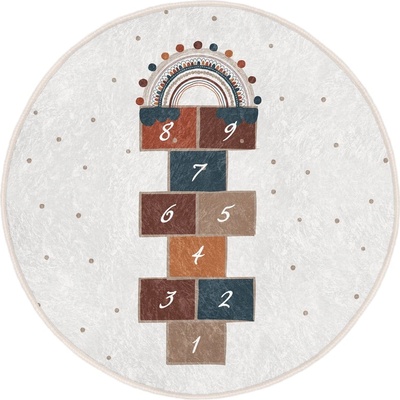 Mila Home Кремав детски килим ø 80 cm Comfort - Mila Home (HKG-HaliRound-Comfort-10578-80x80)