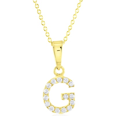 Gemmax Zlatý řetízek s písmenem G GLSYB-56601-36261