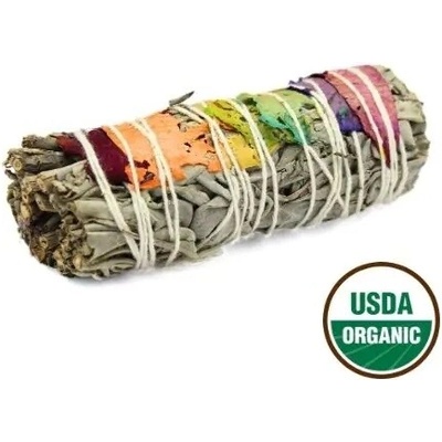 Green Tree Svazek pro vykuřování 7 Chakra White Sage Šalvěj bílá 10 cm 1 ks