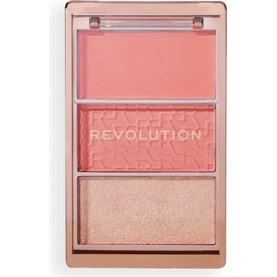 Makeup Revolution Blush Icon Palette paleta líceniek Authentic Peach 9.8 g