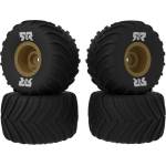 Arrma колело с гума dBoots Chevron MT, джанта бронзова (4): GROM