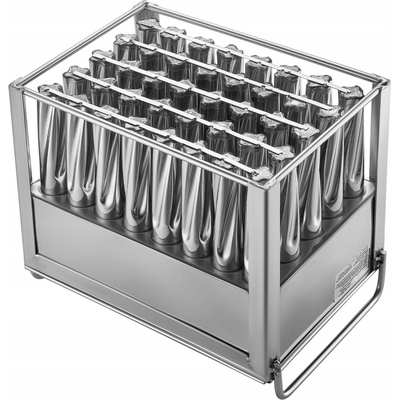 Formy na zmrzlinu 40 Kusů, válcové, komerční, z Z Nerezové Oceli