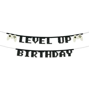Party Deco Банер "Level Up Birthday", 2.5 м