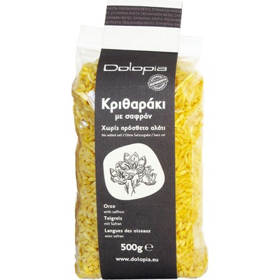 Dolopia Těstovinová rýže kritharaki s řeckým šafránem 0,5 kg