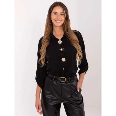 Rue Paris Shirt-IT-KS-FL9273.86-black