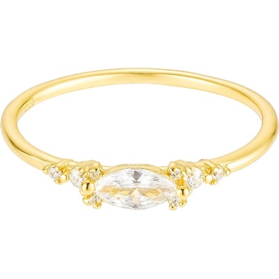 Olivie Strieborný prsteň GOLD 8821