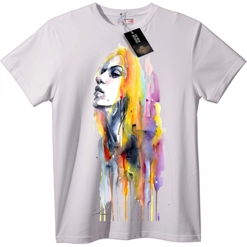 NOONEBRAND Тениска с цветен акварелен принт - 5XL, White