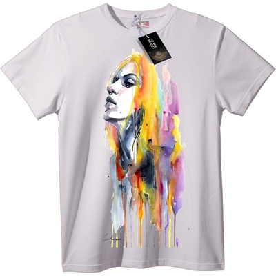 NOONEBRAND Тениска с цветен акварелен принт - 5XL, White