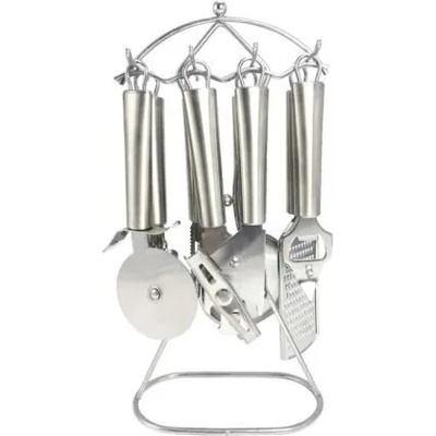 Elekom КУХНЕНСКИ ПРИБОРИ на стойка 8 ЧАСТИ (ЕК-7616ss)