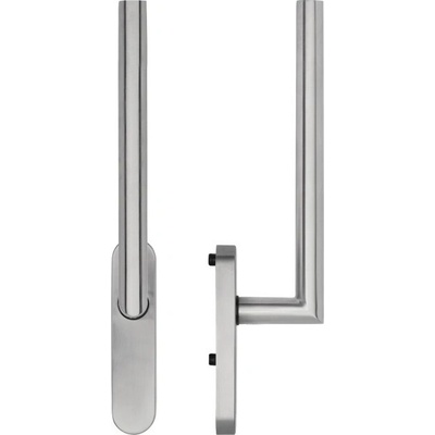 BLAUGELB HS kľučka HSG 1010, 10 mm štvorcová, vrátane skrutiek M6x80, nerez