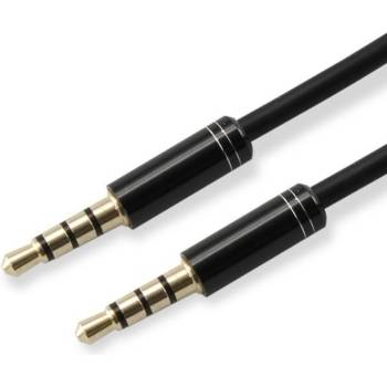 SBOX Kабел SBOX 3535-1.5B, Jack(м) 3.5mm към Jack(м) 3.5mm, 1.5м, черен (3535-1.5B)