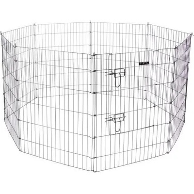KERBL Puppy and Small Animal Pen - ограждение за кученца и малки животни, 8 елемента 57 x 78 см, диаметър 143 см - 81715