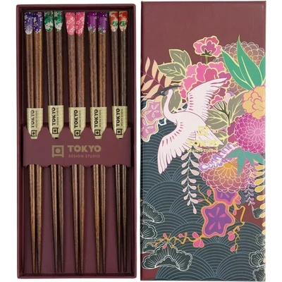 Tokyo Design Studio Sada jídelních hůlek Japan Flower 5 párů