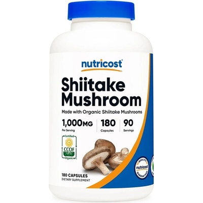 Nutricost Шийтаке 500 mg 180 капсули | Nutricost (70188 (296101) NC)