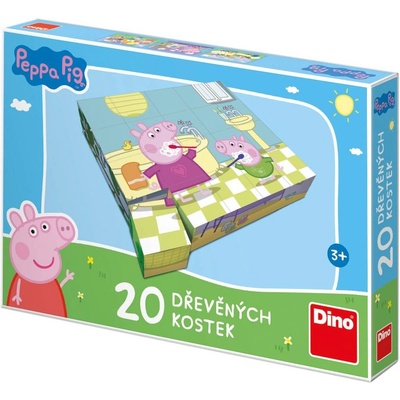 Dino kostky Peppa Pig Veselý den 20 kostek