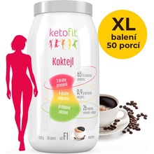 Ketofit Espresso proteinový koktejl 1260 g, 50 porcí