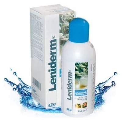 ICF Leniderm Shampoo Ленидерм шампоан за чувствителна или раздразнена кожа с овесен хидролизат за кучета и котки 250ml