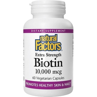 Natural Factors Biotin Extra Strength 10, 000 mcg, 60 Capsules