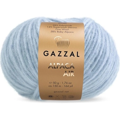 Gazzal Příze Alpaca Air 111 světle modrá