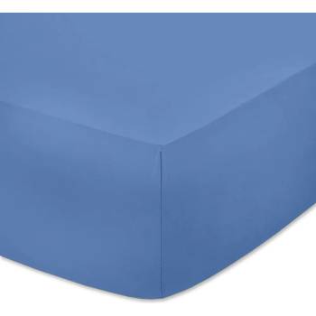 Image 1 of Син чаршаф с ластик - качествено трико