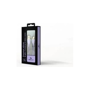 Gembird high-quality silicone 8-pin charging and data transmission cable 1.5m purple