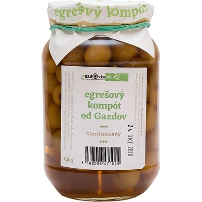 GAZDOVIA Egrešový kompót 430 g