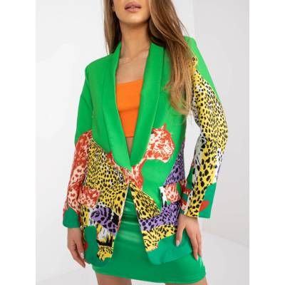 Italy Moda dámska bunda s potlačou YVONNE zelená DHJ-MA-15765.33 385202