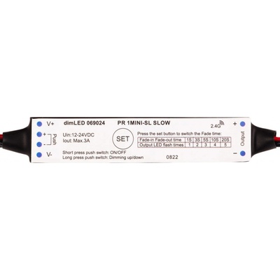 Přijímač dimLED PR 1MINI-SL SLOW - Přijímač dimLED PR 1MINI-SL SLOW