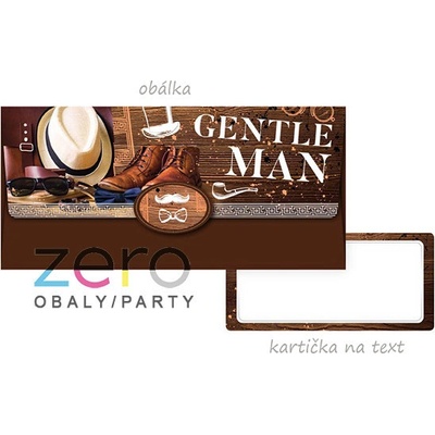 Obálka dárková na peníze - gentleman