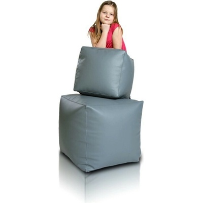 EMI taburetka kocka veľká sivá