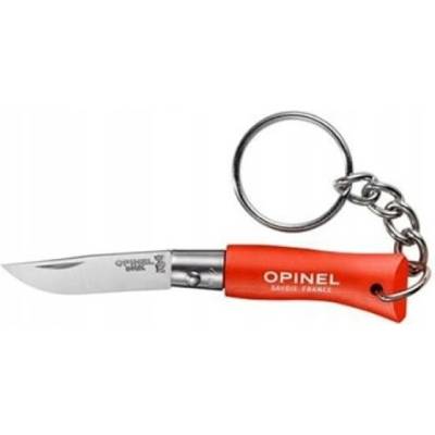 Opinel Colorama 02 přívěsek na klíče inox buk oranžový