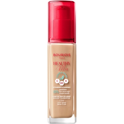 Bourjois Healthy Mix Clean vegánska rozjasňujúca make-up 53 svetlo beige 30 ml
