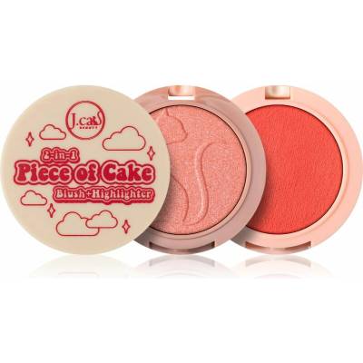 J,Cat Beauty 2 In 1 Piece Of Cake lícenka s rozjasňovačom 106 See You Tomato 12,1 g