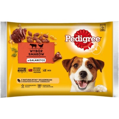 Pedigree Adult hovädzie & kuracie 4 x 100 g